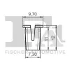 Clip, Zier-/Schutzleiste FA1 13-60004.10 Bild Clip, Zier-/Schutzleiste FA1 13-60004.10