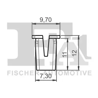 Clip, Zier-/Schutzleiste FA1 13-60004.10 Bild Clip, Zier-/Schutzleiste FA1 13-60004.10