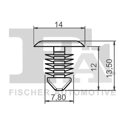 Clip, Zier-/Schutzleiste FA1 14-10001.5 Bild Clip, Zier-/Schutzleiste FA1 14-10001.5