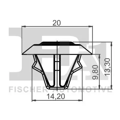 Clip, Zier-/Schutzleiste FA1 14-10005.10 Bild Clip, Zier-/Schutzleiste FA1 14-10005.10