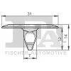 Clip, Zier-/Schutzleiste FA1 14-10012.5 Bild Clip, Zier-/Schutzleiste FA1 14-10012.5