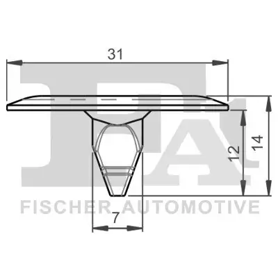 Clip, Zier-/Schutzleiste FA1 14-10012.5 Bild Clip, Zier-/Schutzleiste FA1 14-10012.5