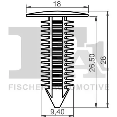 Clip, Zier-/Schutzleiste FA1 14-10013.5 Bild Clip, Zier-/Schutzleiste FA1 14-10013.5