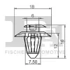 Clip, Zier-/Schutzleiste FA1 14-40004.5 Bild Clip, Zier-/Schutzleiste FA1 14-40004.5