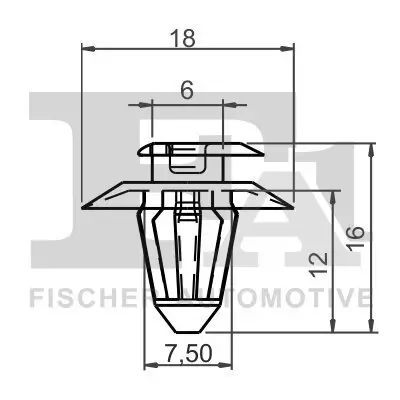 Clip, Zier-/Schutzleiste FA1 14-40004.5 Bild Clip, Zier-/Schutzleiste FA1 14-40004.5