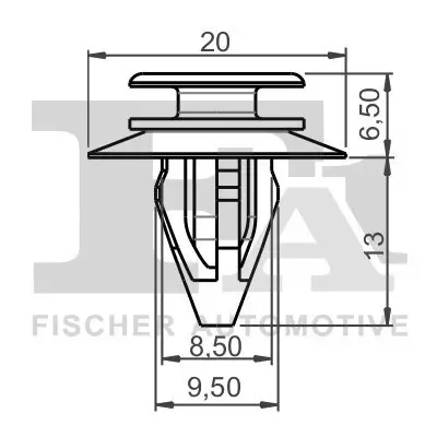 Clip, Zier-/Schutzleiste FA1 14-40007.10 Bild Clip, Zier-/Schutzleiste FA1 14-40007.10