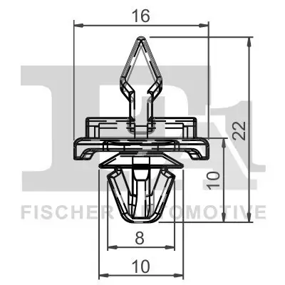 Clip, Zier-/Schutzleiste FA1 14-40039.5 Bild Clip, Zier-/Schutzleiste FA1 14-40039.5