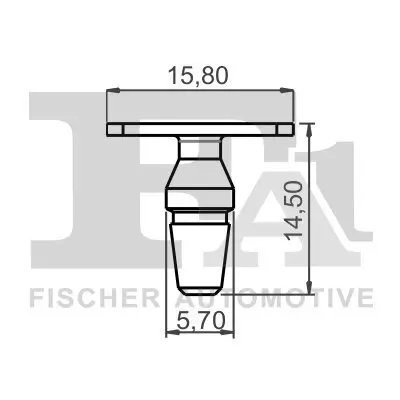 Clip, Zier-/Schutzleiste FA1 14-40071.5 Bild Clip, Zier-/Schutzleiste FA1 14-40071.5