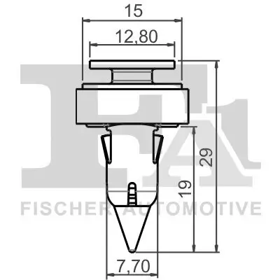 Clip, Zier-/Schutzleiste FA1 14-40084.10 Bild Clip, Zier-/Schutzleiste FA1 14-40084.10