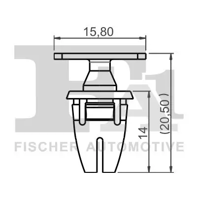 Halteclipsatz, Karosserie FA1 14-40085.10 Bild Halteclipsatz, Karosserie FA1 14-40085.10