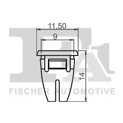 Clip, Zier-/Schutzleiste FA1 14-60002.10 Bild Clip, Zier-/Schutzleiste FA1 14-60002.10