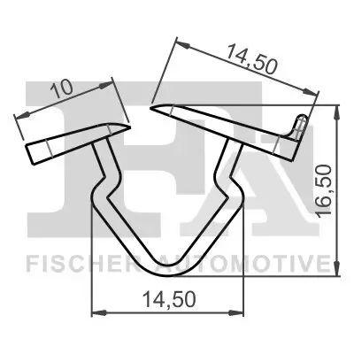 Clip, Zier-/Schutzleiste FA1 21-10004.10 Bild Clip, Zier-/Schutzleiste FA1 21-10004.10