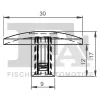 Clip, Zier-/Schutzleiste FA1 21-10006.5 Bild Clip, Zier-/Schutzleiste FA1 21-10006.5