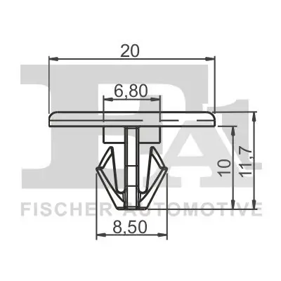 Clip, Zier-/Schutzleiste FA1 21-10011.5 Bild Clip, Zier-/Schutzleiste FA1 21-10011.5