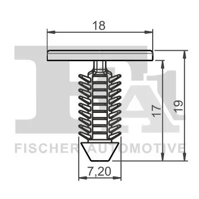 Clip, Zier-/Schutzleiste FA1 21-10014.5 Bild Clip, Zier-/Schutzleiste FA1 21-10014.5