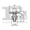 Clip, Zier-/Schutzleiste FA1 21-10015.5 Bild Clip, Zier-/Schutzleiste FA1 21-10015.5