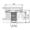 Clip, Zier-/Schutzleiste FA1 21-10016.5 Bild Clip, Zier-/Schutzleiste FA1 21-10016.5