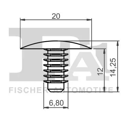 Clip, Zier-/Schutzleiste FA1 21-10016.5 Bild Clip, Zier-/Schutzleiste FA1 21-10016.5