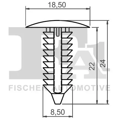 Clip, Zier-/Schutzleiste FA1 21-10024.5 Bild Clip, Zier-/Schutzleiste FA1 21-10024.5