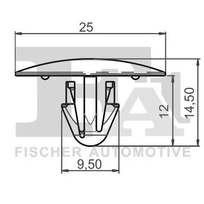 Clip, Zier-/Schutzleiste FA1 21-10025.5 Bild Clip, Zier-/Schutzleiste FA1 21-10025.5