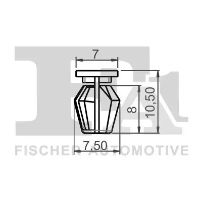 Clip, Zier-/Schutzleiste FA1 21-10028.5 Bild Clip, Zier-/Schutzleiste FA1 21-10028.5