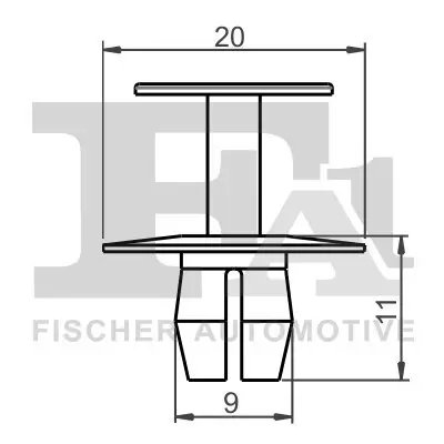 Clip, Zier-/Schutzleiste FA1 21-20004.5 Bild Clip, Zier-/Schutzleiste FA1 21-20004.5