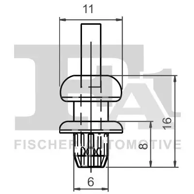 Clip, Zier-/Schutzleiste FA1 21-20013.25