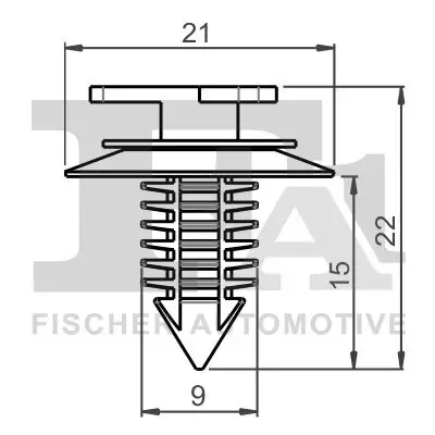 Clip, Zier-/Schutzleiste FA1 21-40011.5 Bild Clip, Zier-/Schutzleiste FA1 21-40011.5