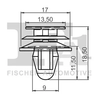 Clip, Zier-/Schutzleiste FA1 21-40016.10 Bild Clip, Zier-/Schutzleiste FA1 21-40016.10