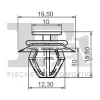 Clip, Zier-/Schutzleiste FA1 21-40021.10 Bild Clip, Zier-/Schutzleiste FA1 21-40021.10