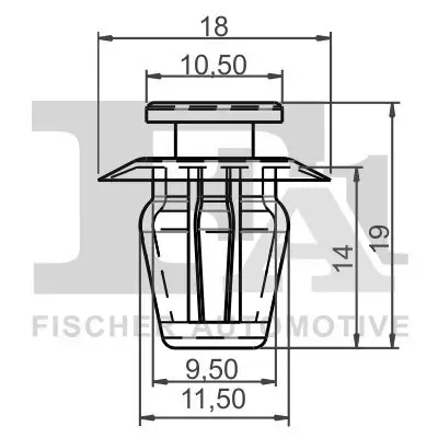 Clip, Zier-/Schutzleiste FA1 21-40025.5 Bild Clip, Zier-/Schutzleiste FA1 21-40025.5