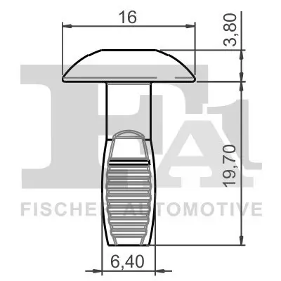 Clip, Zier-/Schutzleiste FA1 21-40044.5 Bild Clip, Zier-/Schutzleiste FA1 21-40044.5