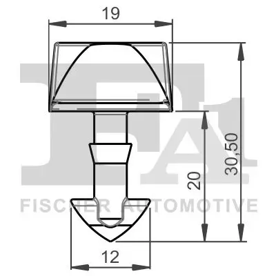 Clip, Zier-/Schutzleiste FA1 21-40047.5 Bild Clip, Zier-/Schutzleiste FA1 21-40047.5