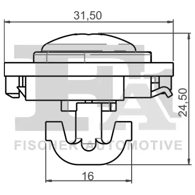 Clip, Zier-/Schutzleiste FA1 21-40065.5 Bild Clip, Zier-/Schutzleiste FA1 21-40065.5