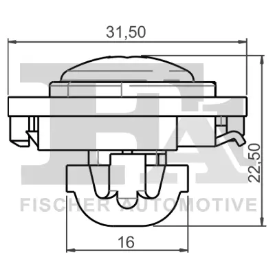 Clip, Zier-/Schutzleiste FA1 21-40066.5 Bild Clip, Zier-/Schutzleiste FA1 21-40066.5