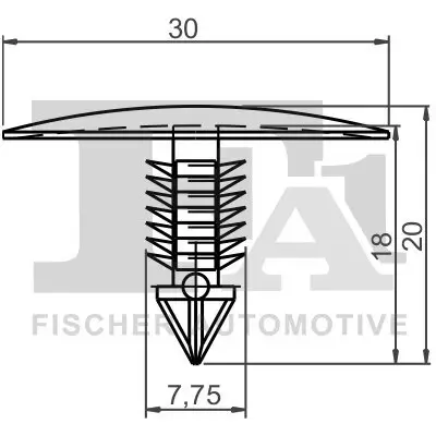 Clip, Zier-/Schutzleiste FA1 22-10013.5 Bild Clip, Zier-/Schutzleiste FA1 22-10013.5