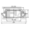 Clip, Zier-/Schutzleiste FA1 22-10017.5 Bild Clip, Zier-/Schutzleiste FA1 22-10017.5