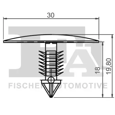 Clip, Zier-/Schutzleiste FA1 22-10021.5 Bild Clip, Zier-/Schutzleiste FA1 22-10021.5