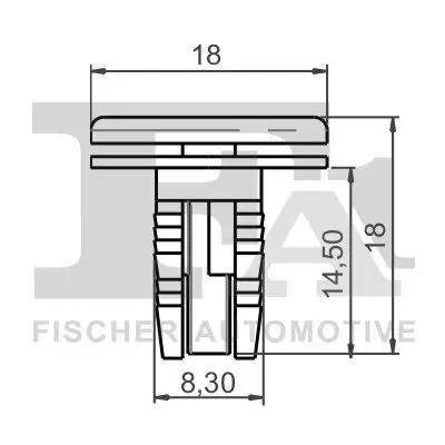 Clip, Zier-/Schutzleiste FA1 22-30001.10 Bild Clip, Zier-/Schutzleiste FA1 22-30001.10