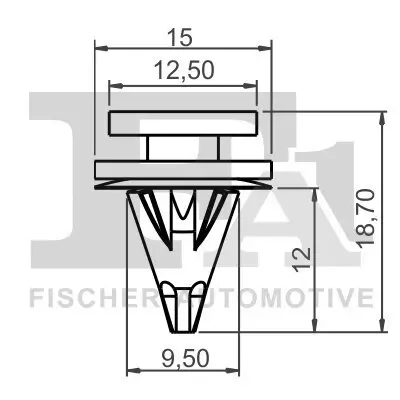 Clip, Zier-/Schutzleiste FA1 22-40007.5 Bild Clip, Zier-/Schutzleiste FA1 22-40007.5