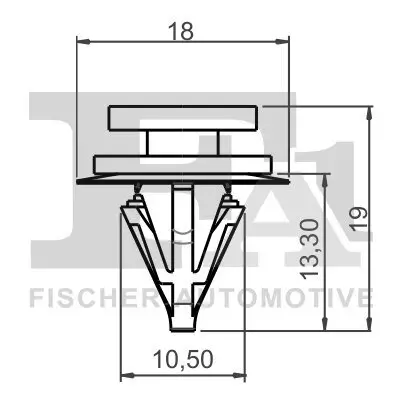 Clip, Zier-/Schutzleiste FA1 22-40008.25 Bild Clip, Zier-/Schutzleiste FA1 22-40008.25