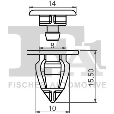 Clip, Zier-/Schutzleiste FA1 22-40010.5 Bild Clip, Zier-/Schutzleiste FA1 22-40010.5