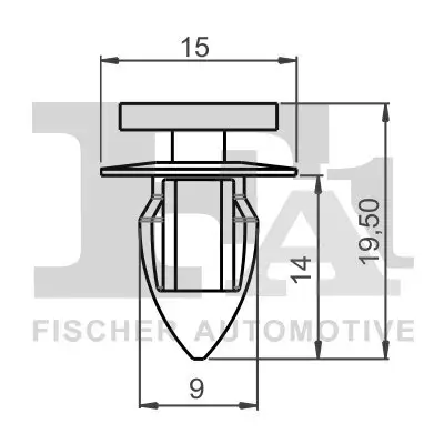 Clip, Zier-/Schutzleiste FA1 22-40012.25 Bild Clip, Zier-/Schutzleiste FA1 22-40012.25