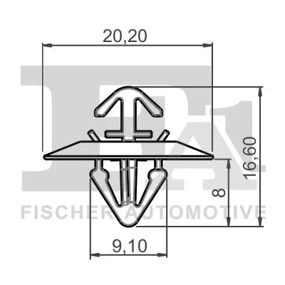 Clip, Zier-/Schutzleiste FA1 22-40026.5 Bild Clip, Zier-/Schutzleiste FA1 22-40026.5