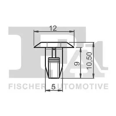 Clip, Zier-/Schutzleiste FA1 22-40032.25 Bild Clip, Zier-/Schutzleiste FA1 22-40032.25