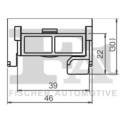 Clip, Zier-/Schutzleiste FA1 22-40037.10 Bild Clip, Zier-/Schutzleiste FA1 22-40037.10