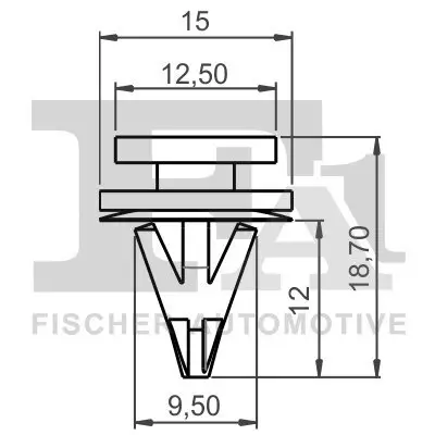 Clip, Zier-/Schutzleiste FA1 22-40039.5 Bild Clip, Zier-/Schutzleiste FA1 22-40039.5