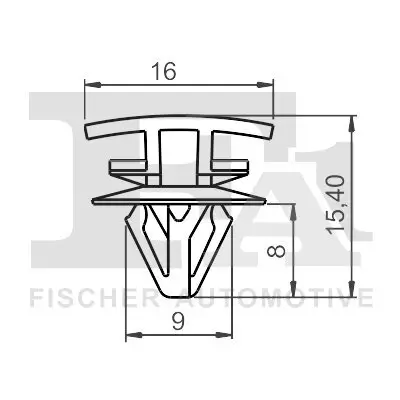 Clip, Zier-/Schutzleiste FA1 22-40040.5