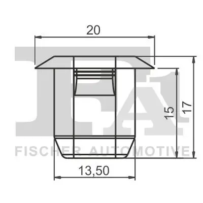 Clip, Zier-/Schutzleiste FA1 22-60001.5 Bild Clip, Zier-/Schutzleiste FA1 22-60001.5