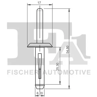 Clip, Zier-/Schutzleiste FA1 25-20001.5 Bild Clip, Zier-/Schutzleiste FA1 25-20001.5